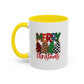 Colorful Merry Christmas Trees Mug | Christmas Mug | Christmas Gift | 11oz Accent Mug | 15oz Accent Mug