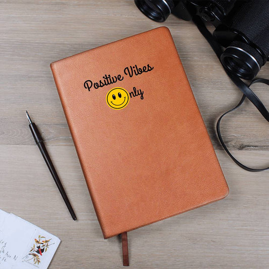 Positive Vibes Only Leather Journal