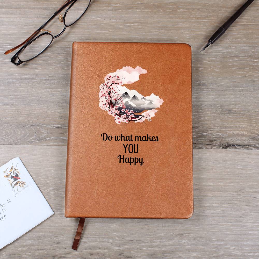 Nature Themed Do What Makes You Happy Mindset Journal | Positivity Notebook