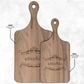 Personalized Hardwood Paddle Cutting Board| Customized Gift | Gift For Couples