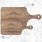 Personalized Hardwood Paddle Cutting Board| Customized Gift | Gift For Couples