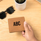 Personalized Graphic Leather Wallet | Gift For Him | Dad Gift | Custom Leather Wallet | Initials