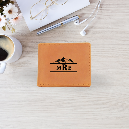 Personalized Graphic Leather Wallet | Gift For Him | Dad Gift | Gift For Anniversary Husband Wedding Custom Leather Wallet