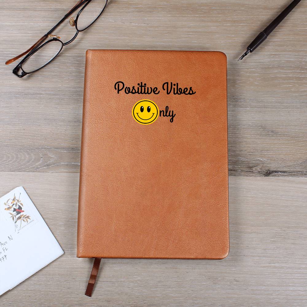Positive Vibes Only Leather Journal