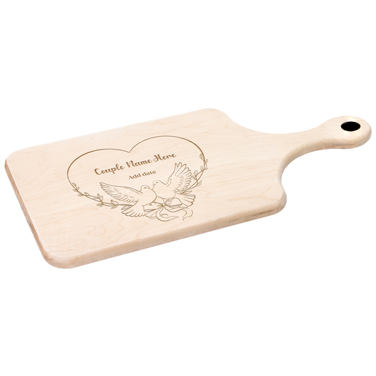 Personalized Hardwood Paddle Cutting Board| Customized Gift | Gift For Couples