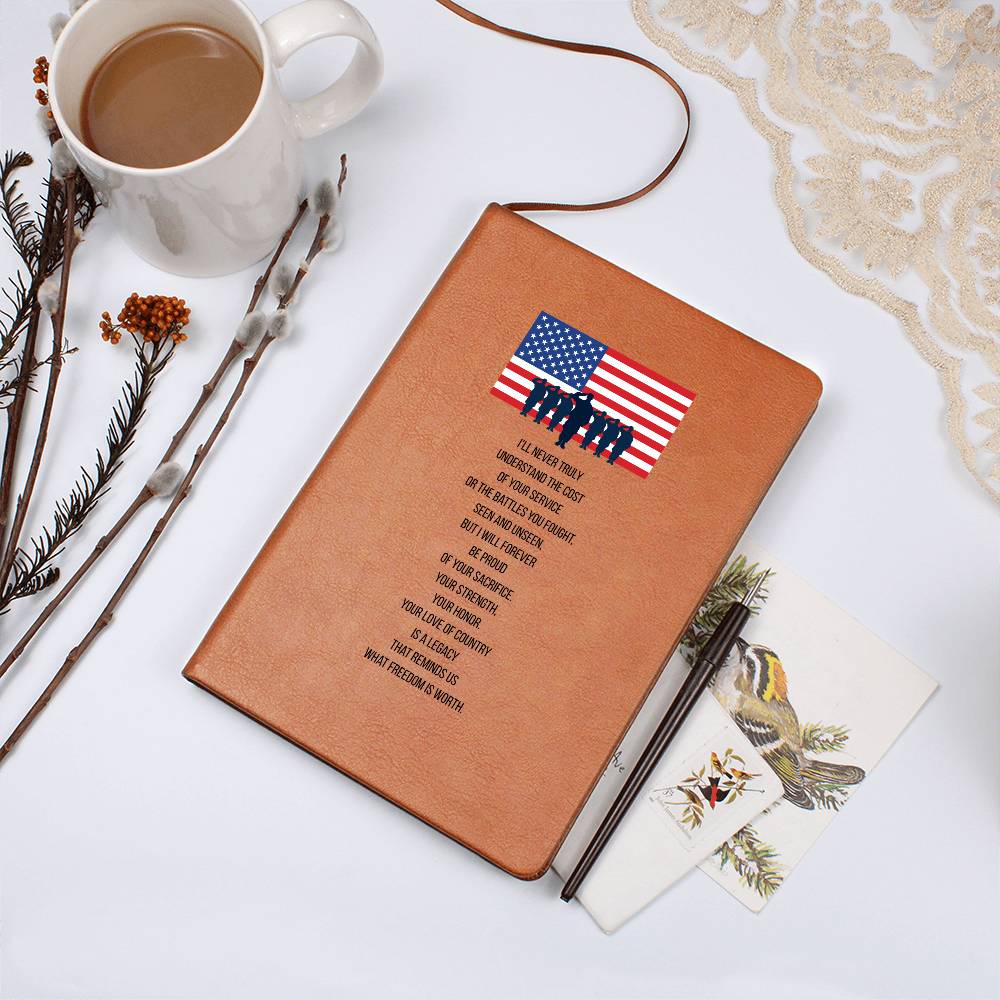 Patriotic Keepsake Journal | Service & Sacrifice – Military Gratitude Journal