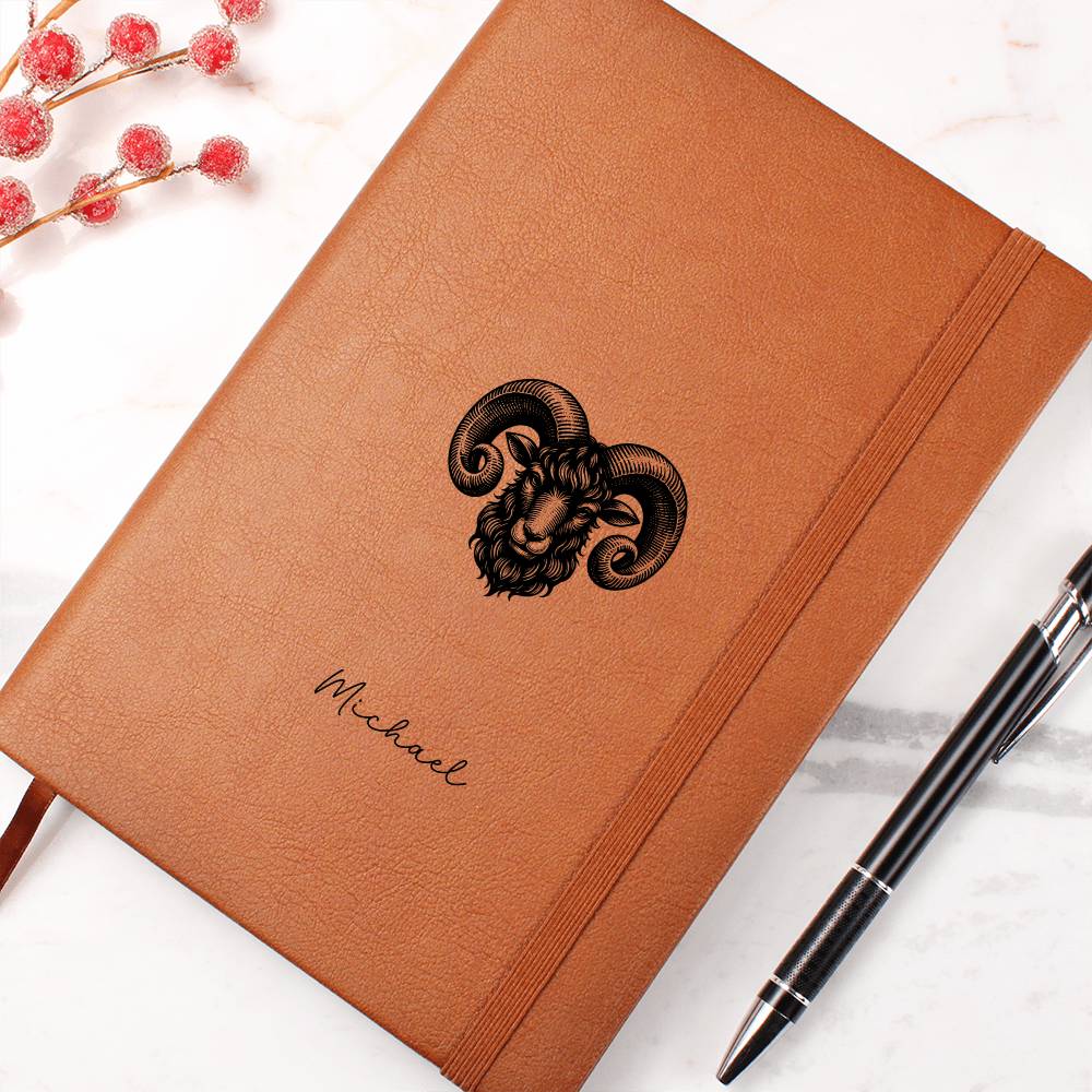 Aries Personalized Bold Goals Manifestation Journal