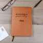 Personalized Remember Your Why Leather Journal