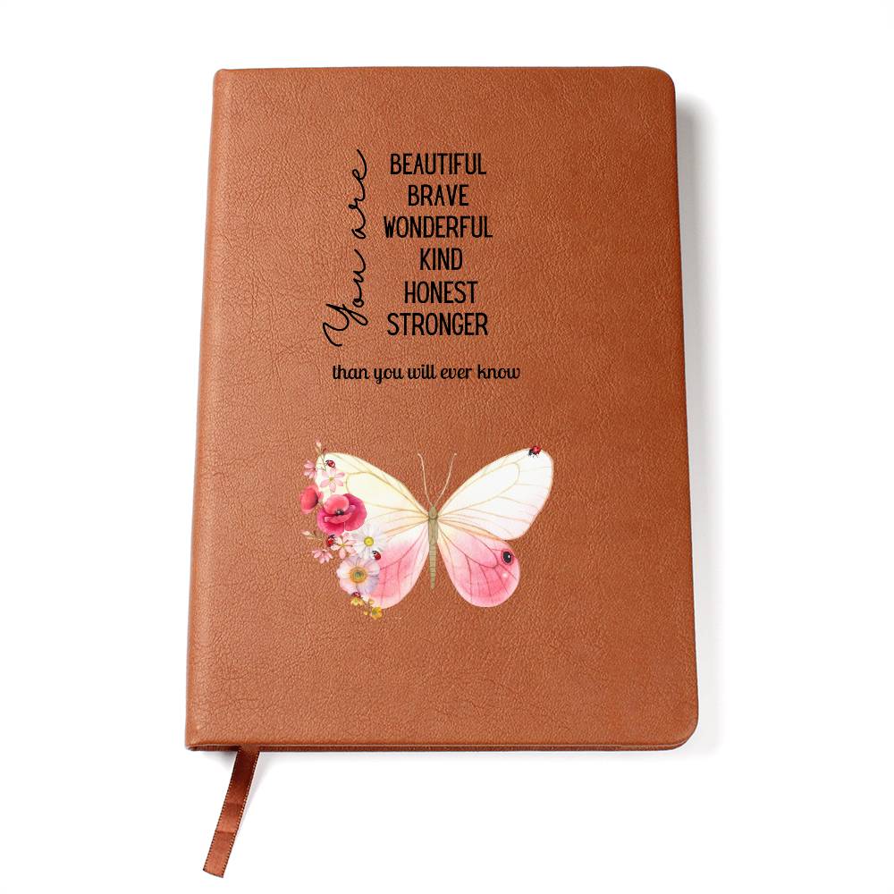 You Are Beautiful Self Love and Healing Leather Journal
