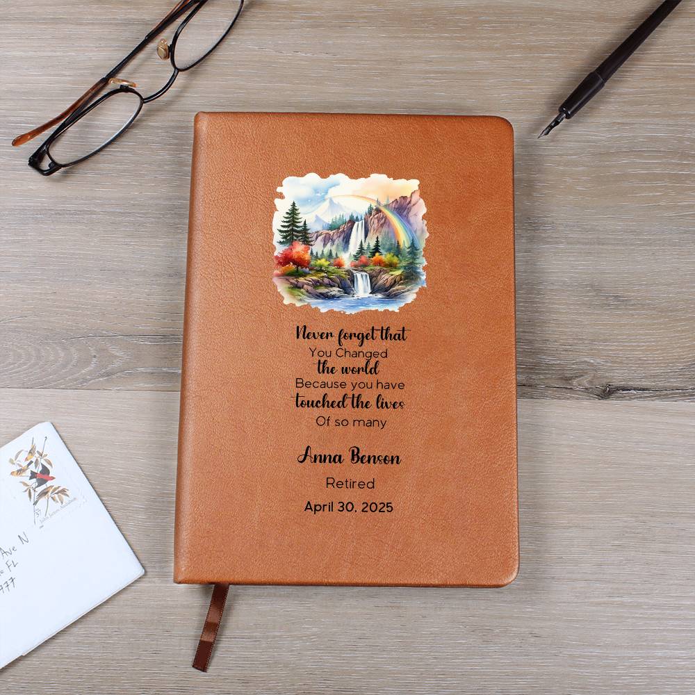 Scenic Never Forget You Changed the World Quote Legacy Impact Journal