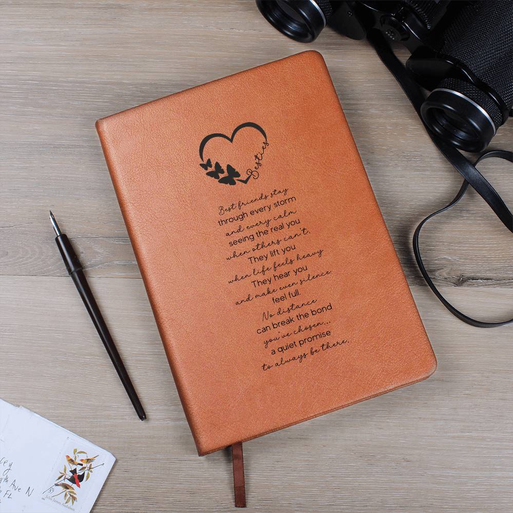 Best Friend Definition Personalized Leather Journal