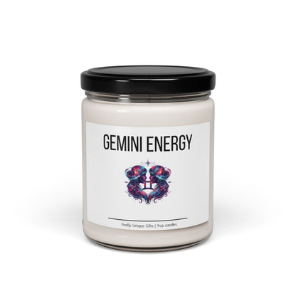 Gemini Energy Soy Candle | Zodiac Aura 9oz Candle