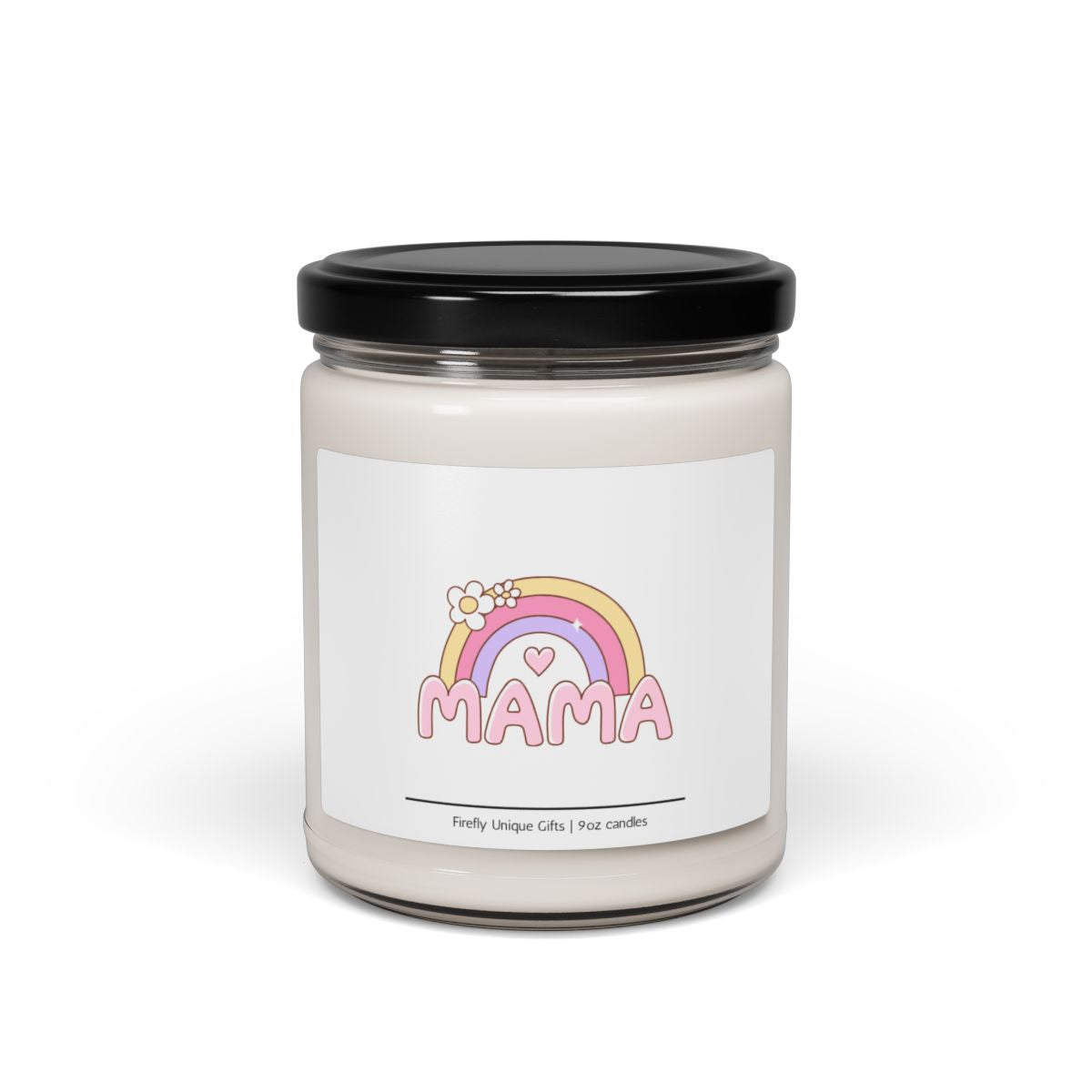 Cute Rainbow Mother’s Day Soy Candle | Mom Gift 9oz Candle