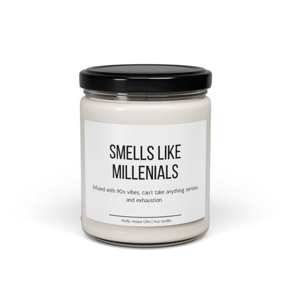 Millennials Funny Definition Soy Candle | Humor 9oz Scented Candle