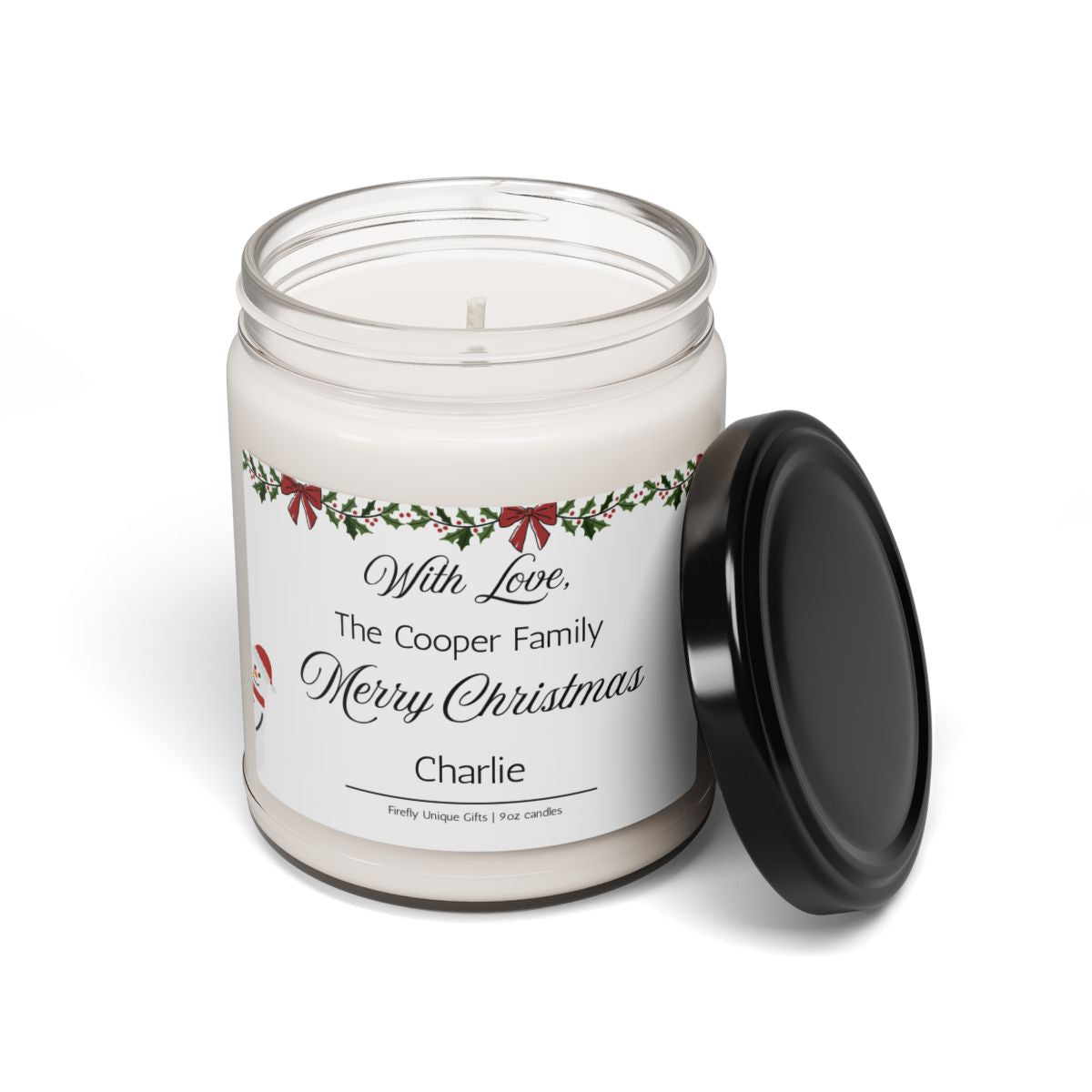 Merry Christmas Family Gift Soy Candle | Holiday 9oz Candle