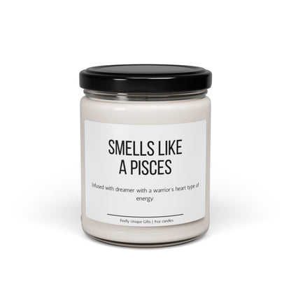Funny Pisces Definition Soy Candle | Zodiac Humor 9oz Candle