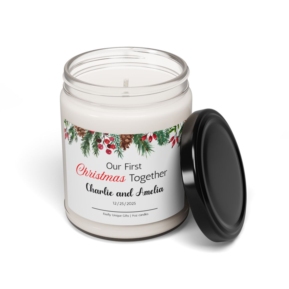 First Christmas Soy Candle | Holiday Milestone 9oz Candle