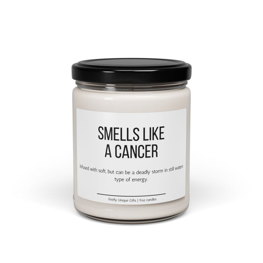 Funny Cancer Definition Soy Candle | Zodiac Humor 9oz Candle
