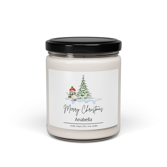 Merry Christmas Soy Candle | Holiday Cheer 9oz Festive Candle
