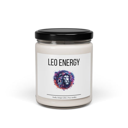 Leo Energy Soy Candle | Zodiac Aura 9oz Candle