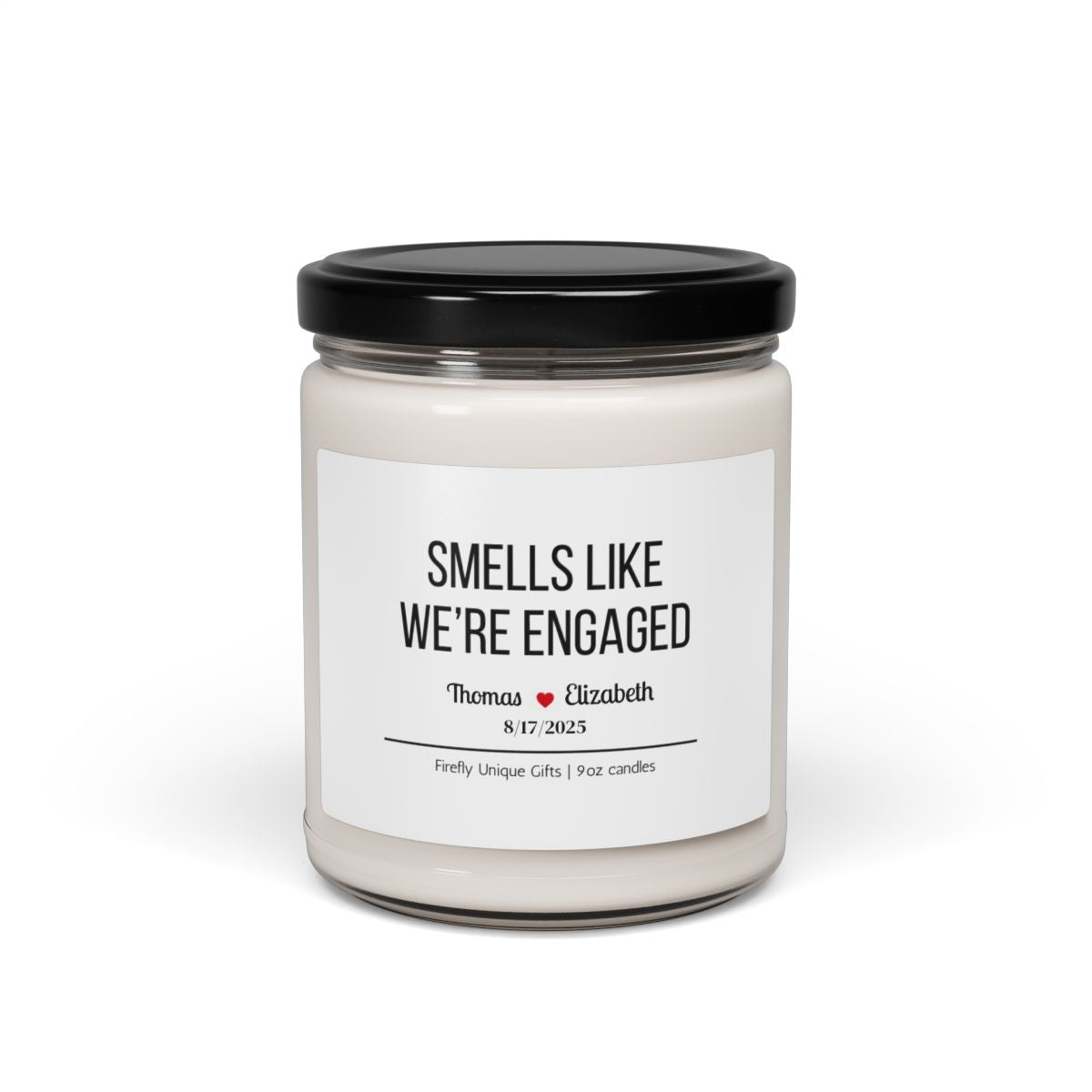 Personalized Engagement Candle