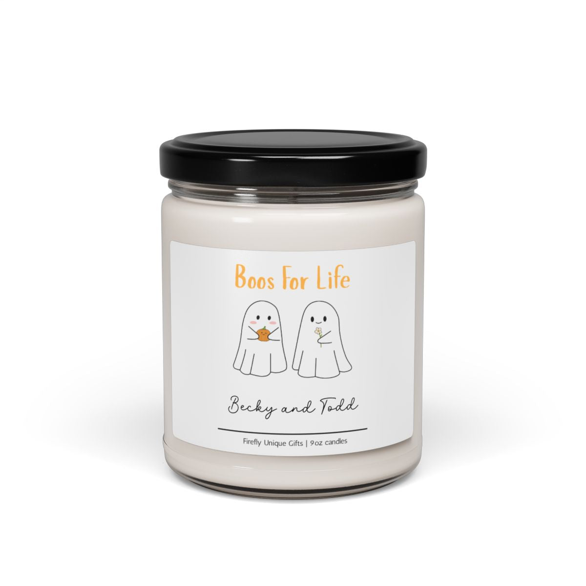 Boos for Life Halloween Couples Soy Candle | Cute Spooky 9oz Candle