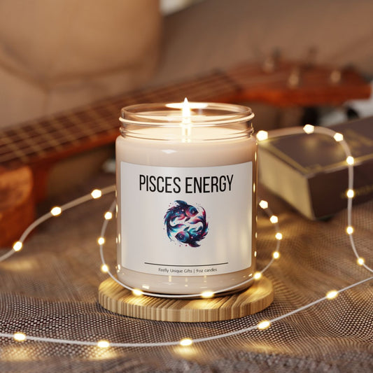Pisces Energy Soy Candle | Zodiac Aura 9oz Candle