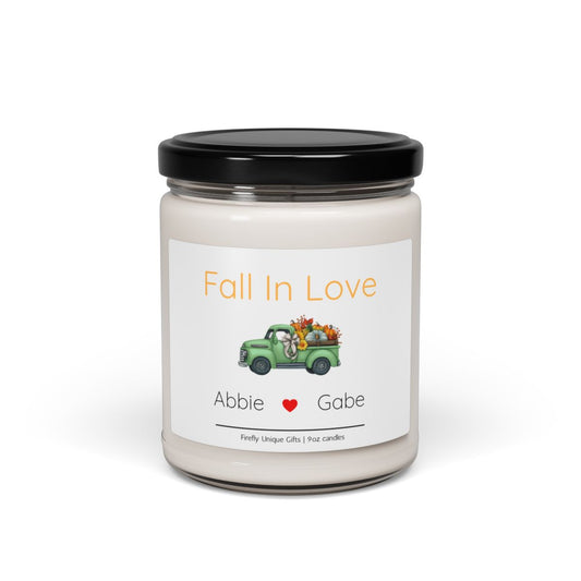 Fall in Love Romantic Couples Soy Candle | Autumn Romance 9oz Candle