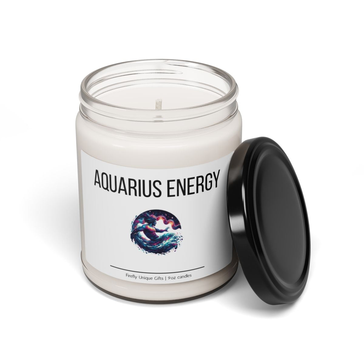 Aquarius Energy Soy Candle | Zodiac Aura 9oz Candle