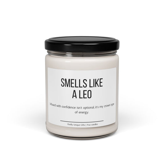Funny Leo Definition Soy Candle | Zodiac Humor 9oz Candle