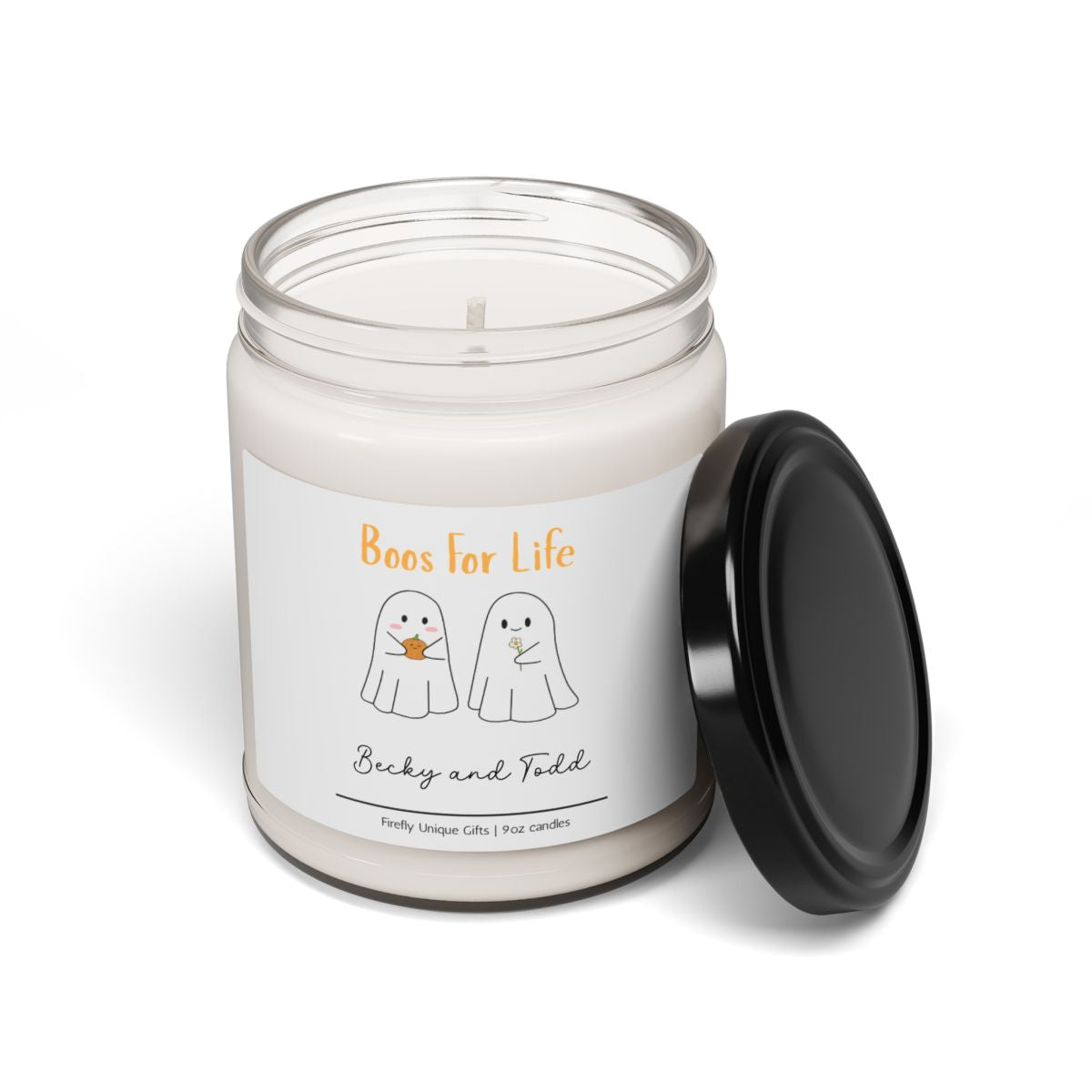 Boos for Life Halloween Couples Soy Candle | Cute Spooky 9oz Candle