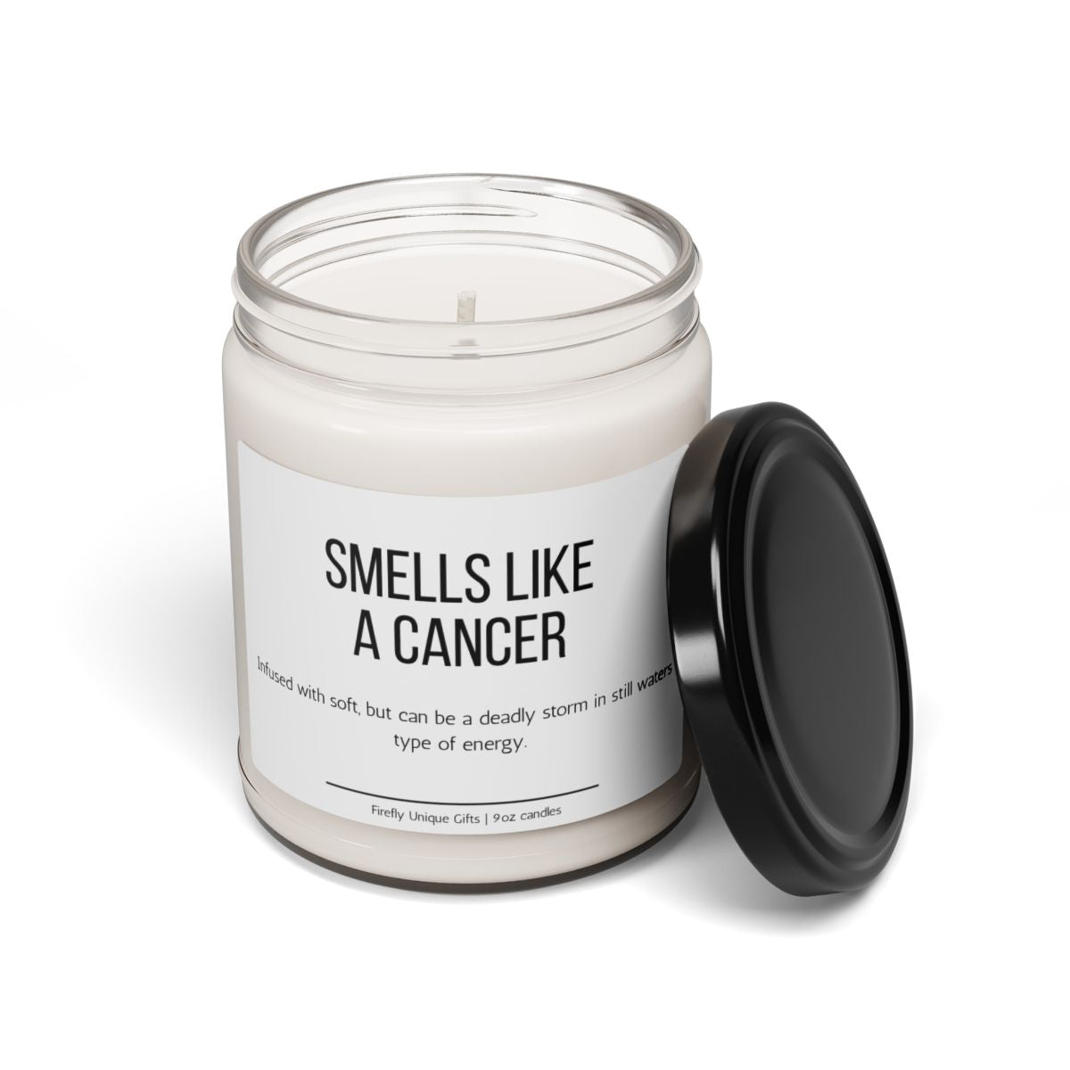 Funny Cancer Definition Soy Candle | Zodiac Humor 9oz Candle