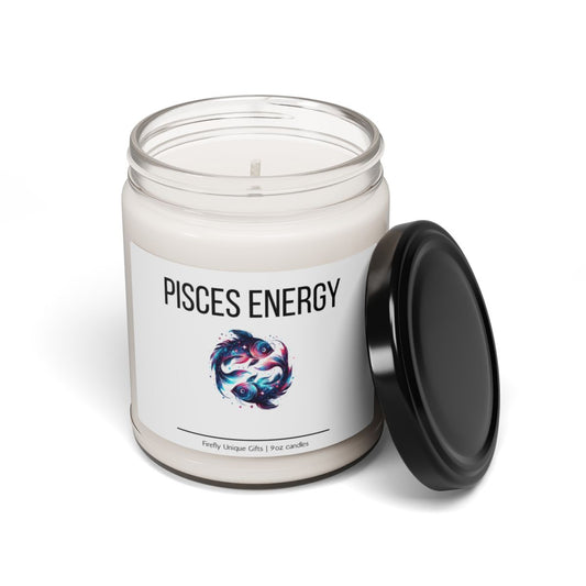 Pisces Energy Soy Candle | Zodiac Aura 9oz Candle