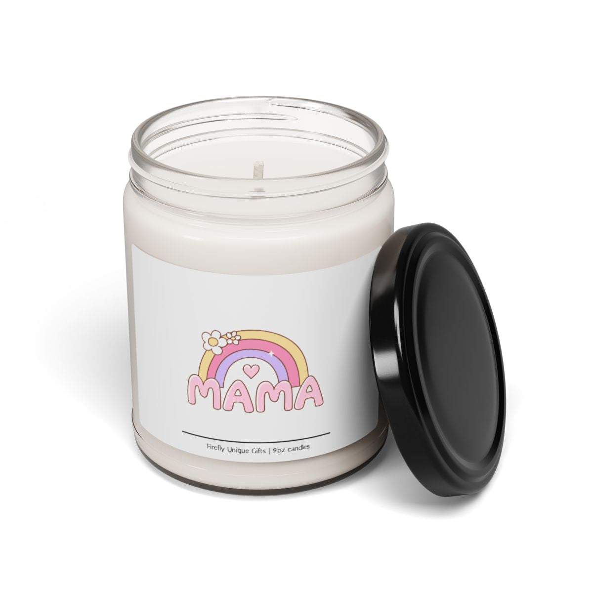 Cute Rainbow Mother’s Day Soy Candle | Mom Gift 9oz Candle