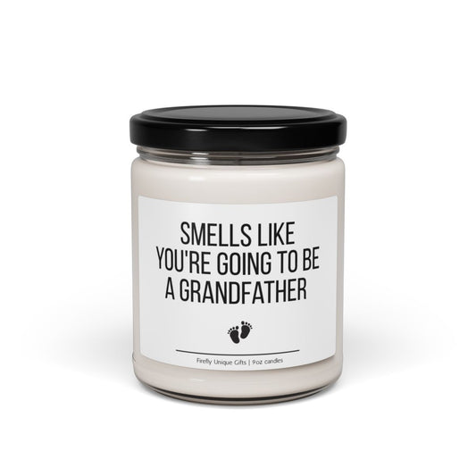 Grandfather Birth Announcement Soy Candle | Baby Reveal 9oz Candle