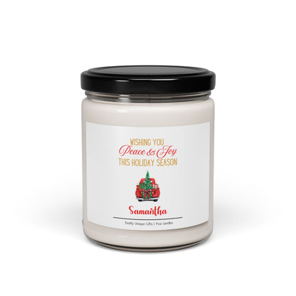 Peace and Joy Soy Candle | Holiday Blessing 9oz Candle