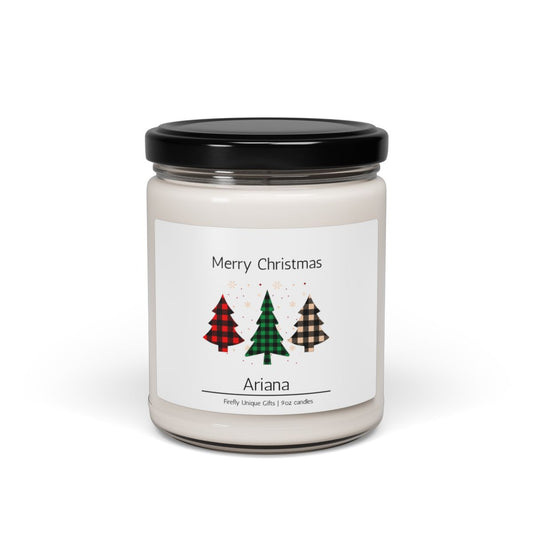 Merry Christmas Holiday Soy Candle | Festive 9oz Candle