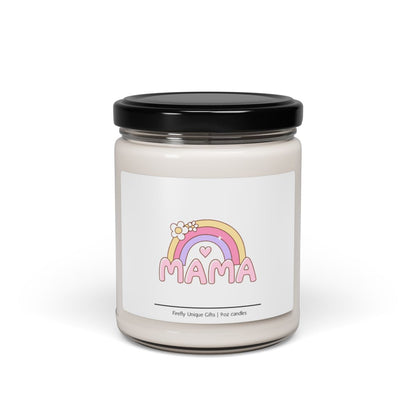 Cute Rainbow Mother’s Day Soy Candle | Mom Gift 9oz Candle
