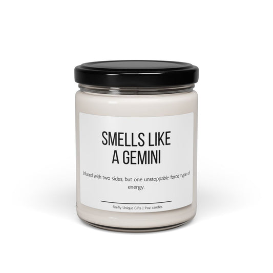 Funny Gemini Definition Soy Candle | Zodiac Humor 9oz Candle