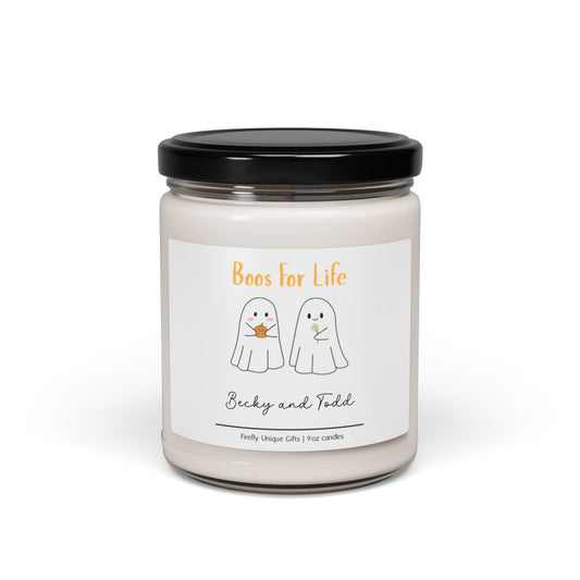 Boos for Life Halloween Couples Soy Candle | Cute Spooky 9oz Candle