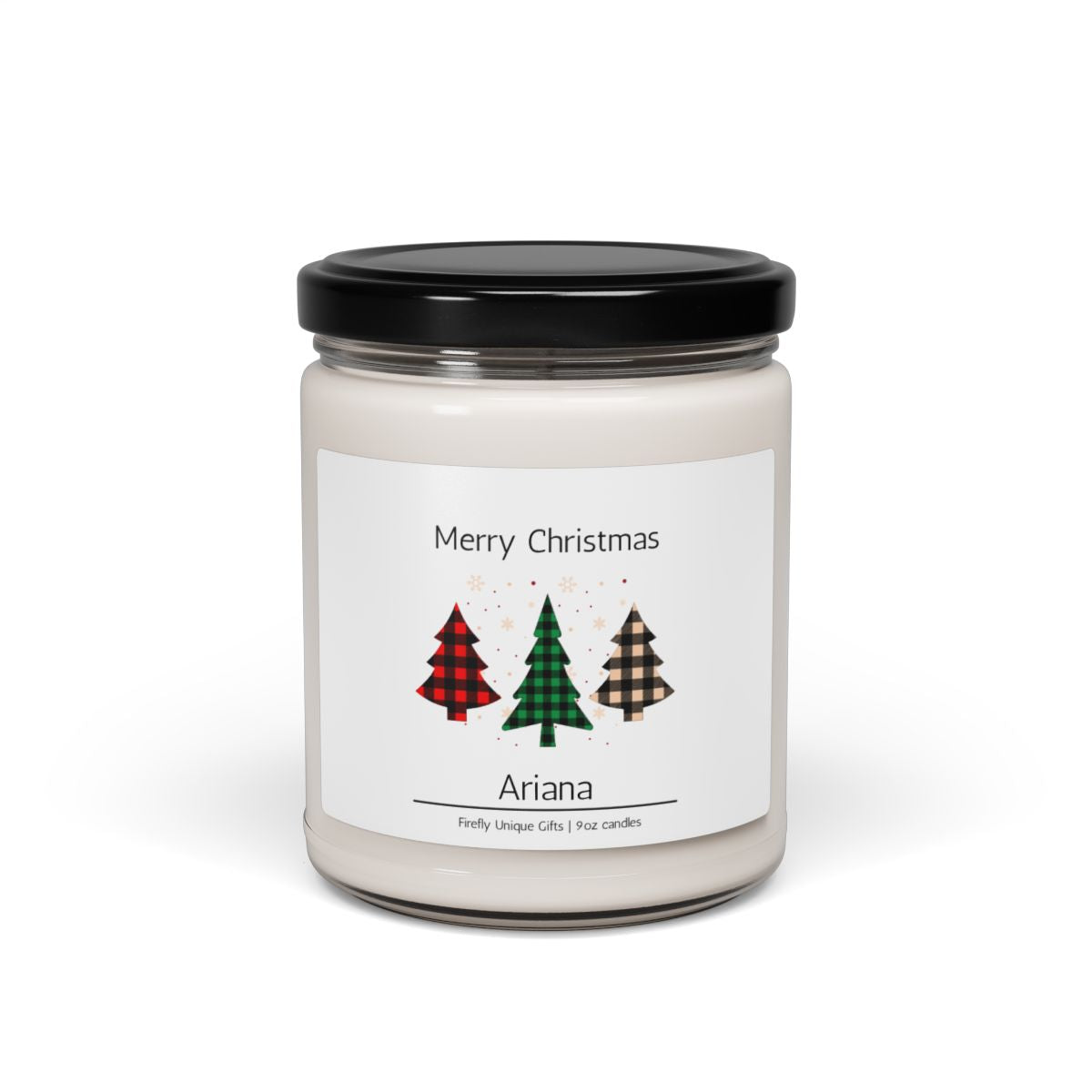 Merry Christmas Holiday Soy Candle | Festive 9oz Candle