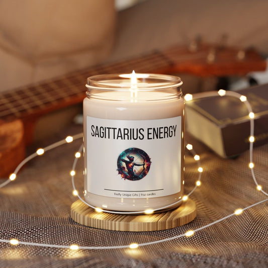 Sagittarius Energy Soy Candle | Zodiac Aura 9oz Candle