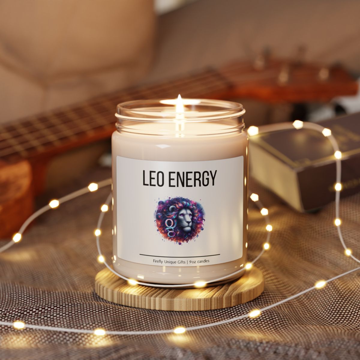Leo Energy Soy Candle | Zodiac Aura 9oz Candle