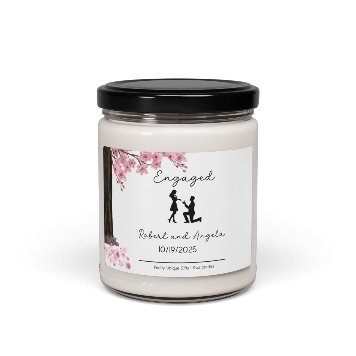 Engaged Gift Soy Candle | Bride & Groom Celebration Candle