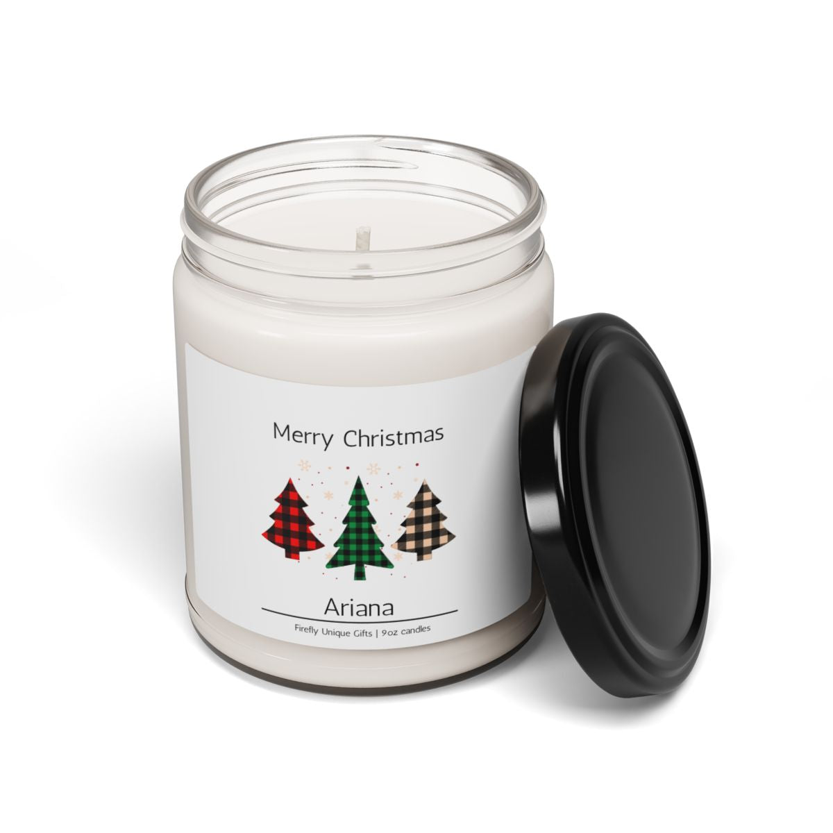 Merry Christmas Holiday Soy Candle | Festive 9oz Candle