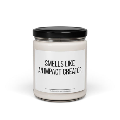 Impact Creator Soy Candle | Purpose-Driven 9oz Scented Candle