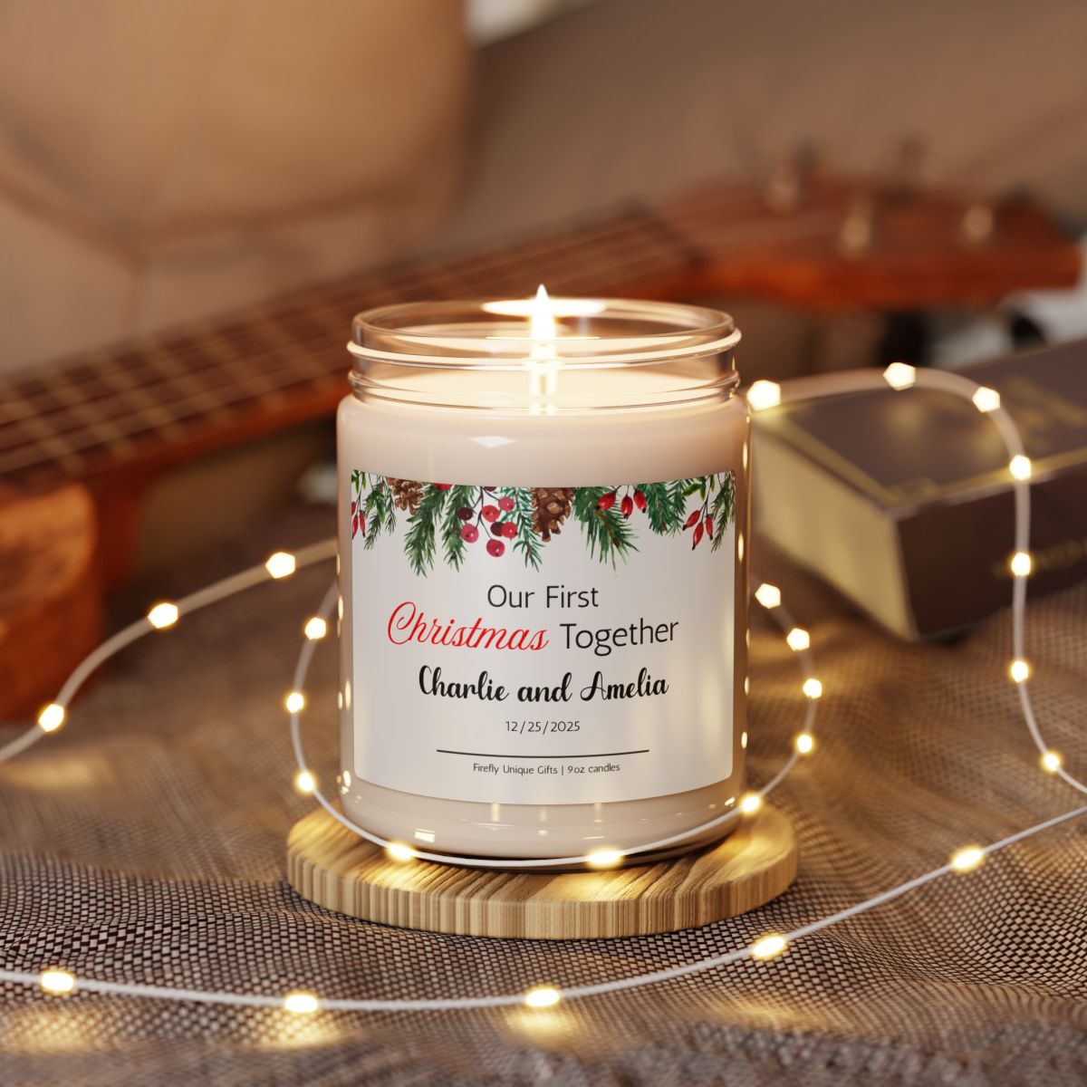 First Christmas Soy Candle | Holiday Milestone 9oz Candle