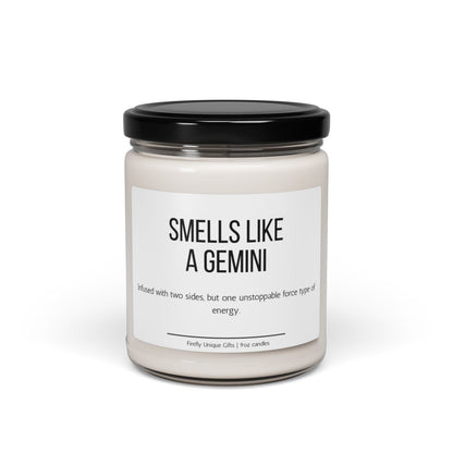 Funny Gemini Definition Soy Candle | Zodiac Humor 9oz Candle