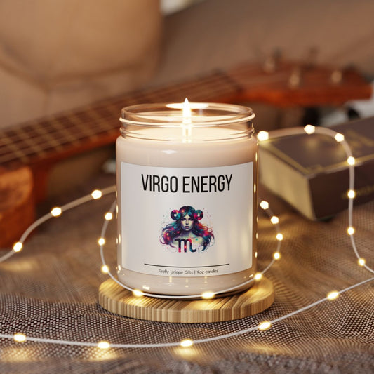 Virgo Energy Soy Candle | Zodiac Aura 9oz Candle