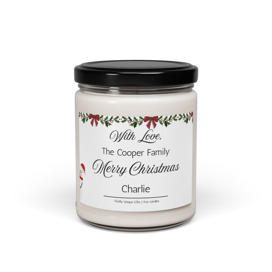 Merry Christmas Family Gift Soy Candle | Holiday 9oz Candle